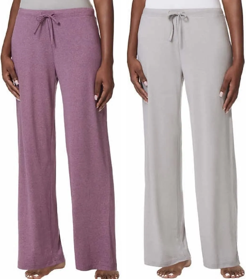 32 Degrees Cool Women's 2 Pack Soft Sleep Lounge Pants