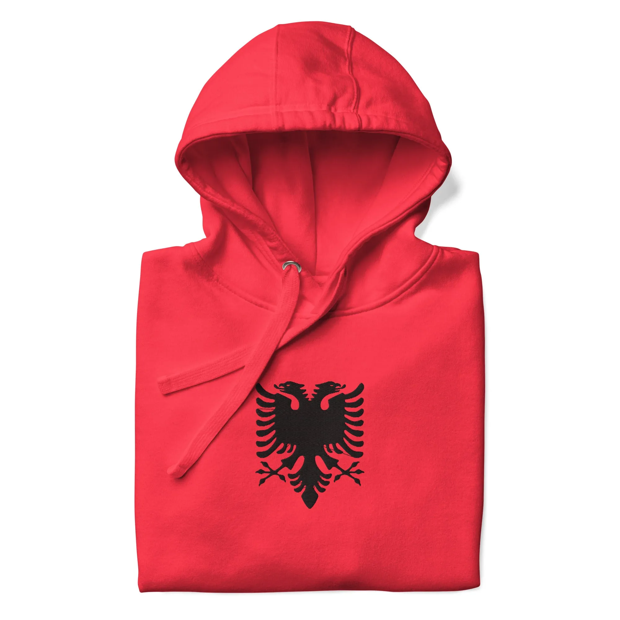Albanian Eagle Embroidered Hoodie