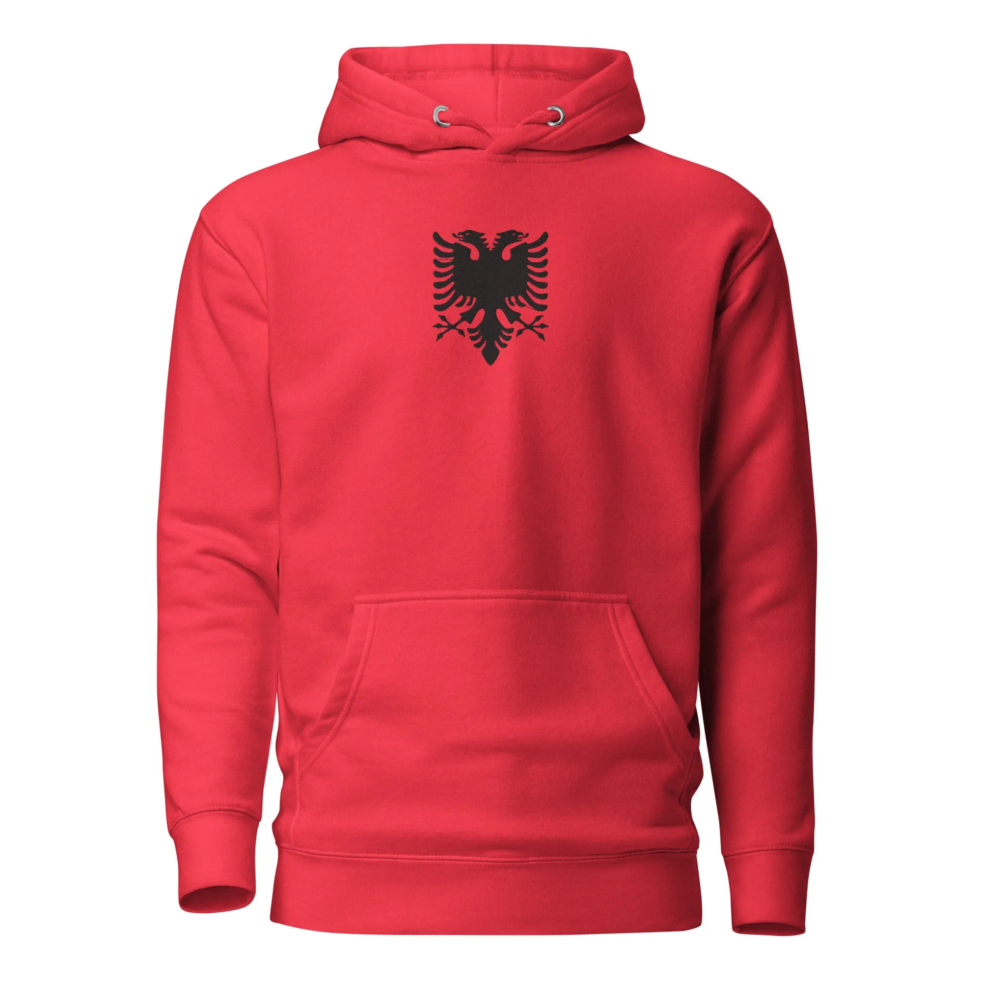 Albanian Eagle Embroidered Hoodie