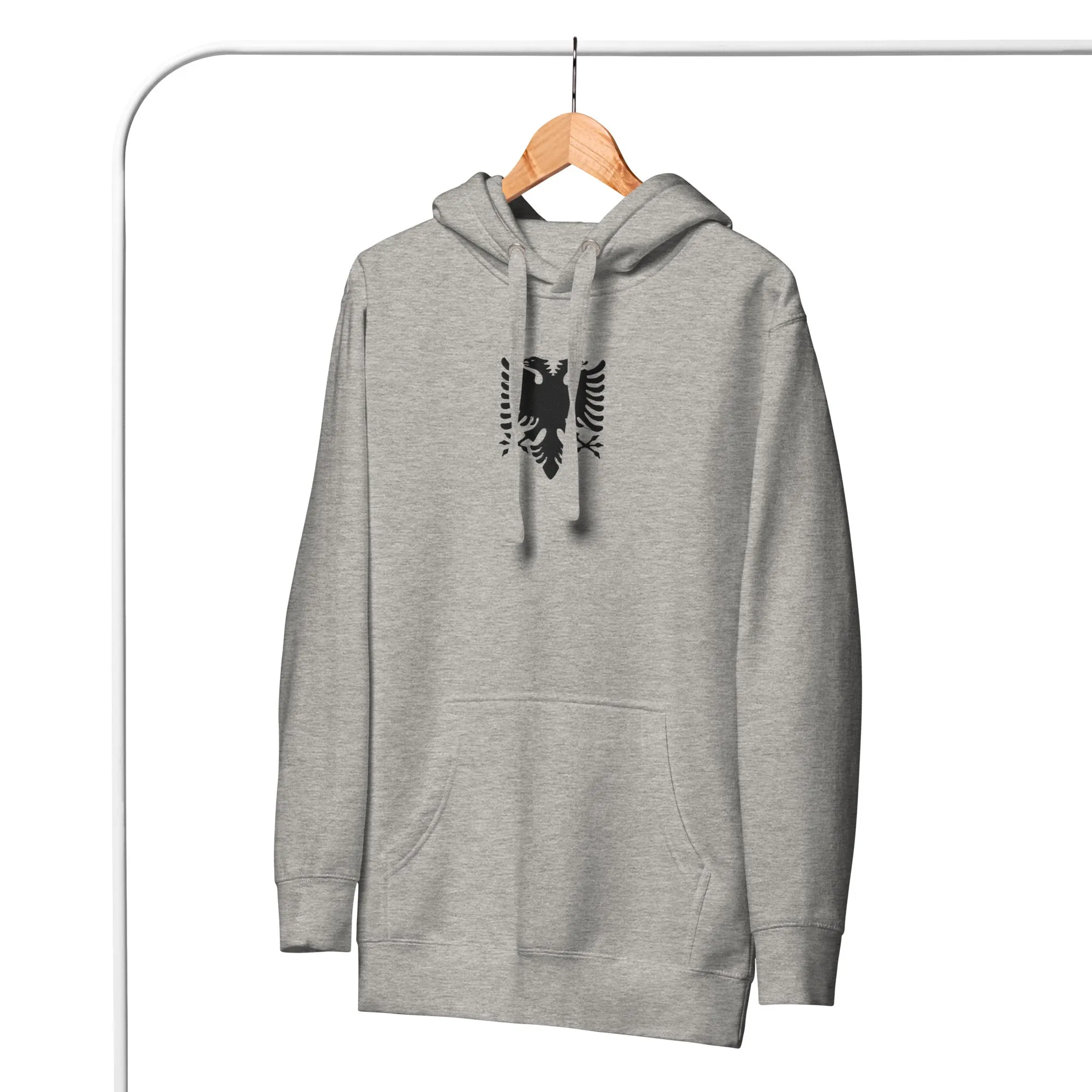 Albanian Eagle Embroidered Hoodie