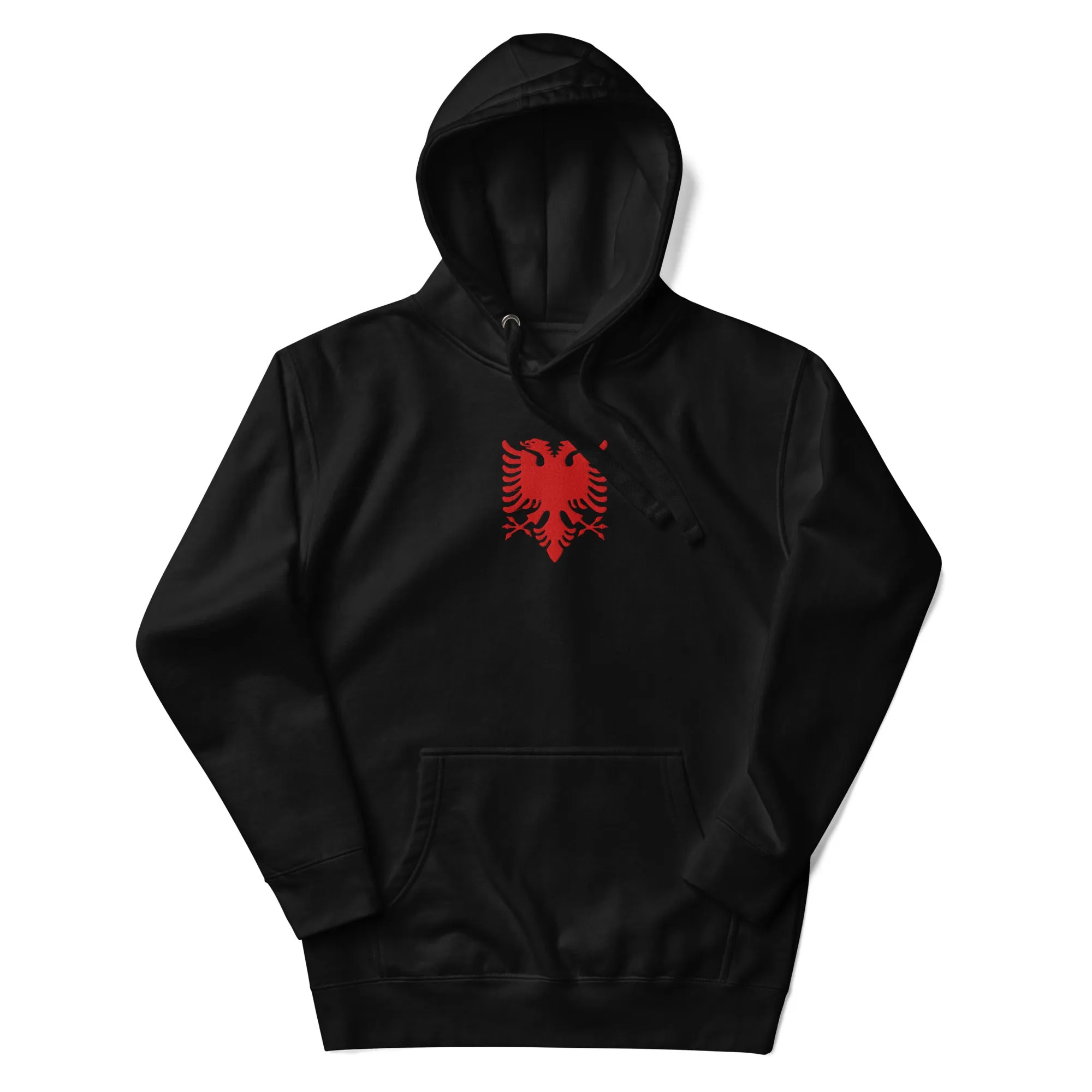Albanian Eagle Embroidered Hoodie