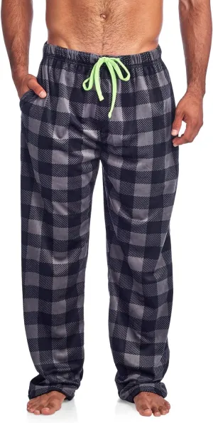 Ashford & Brooks Men's Fleece Pajama Pants, Fuzzy Soft Sleep Lounge Bottoms