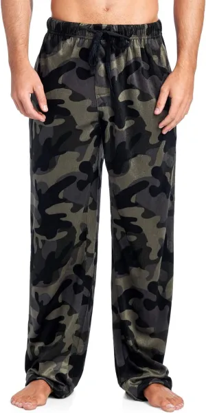 Ashford & Brooks Men's Fleece Pajama Pants, Fuzzy Soft Sleep Lounge Bottoms