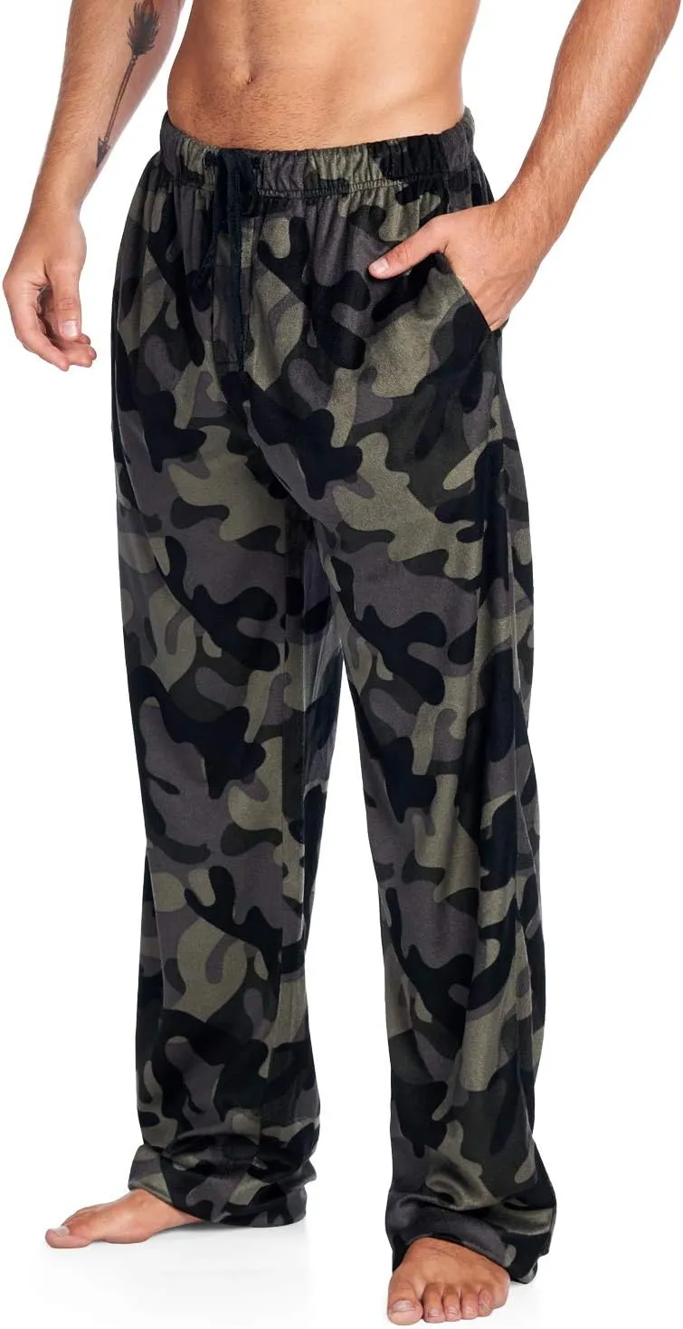 Ashford & Brooks Men's Fleece Pajama Pants, Fuzzy Soft Sleep Lounge Bottoms