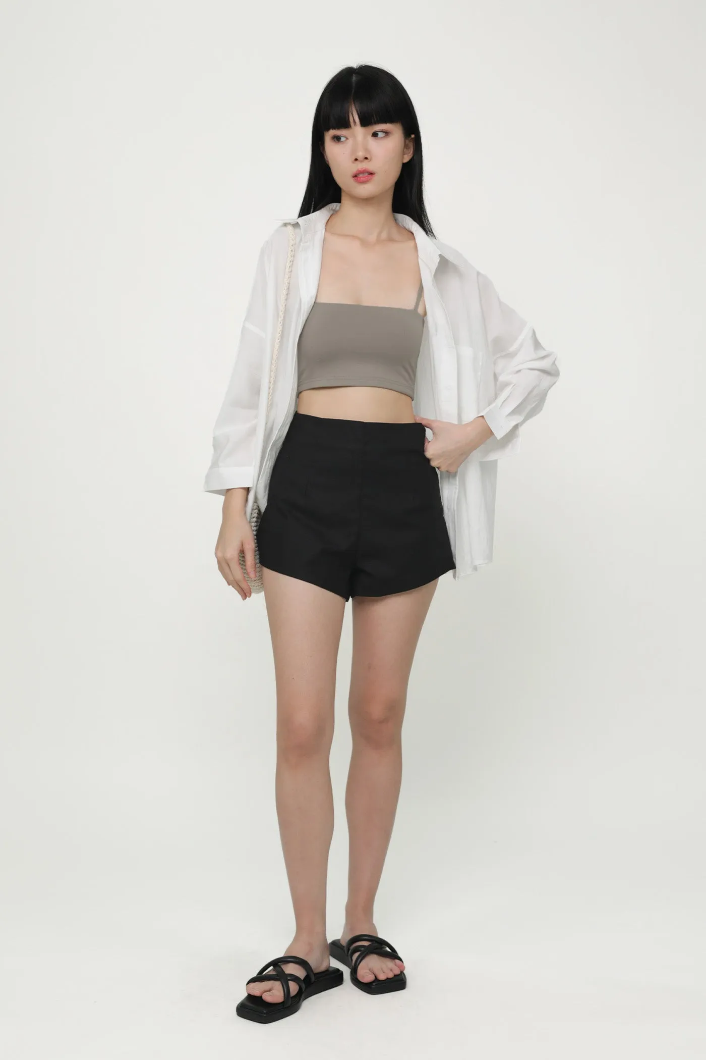 Ayana Curved Hem Shorts