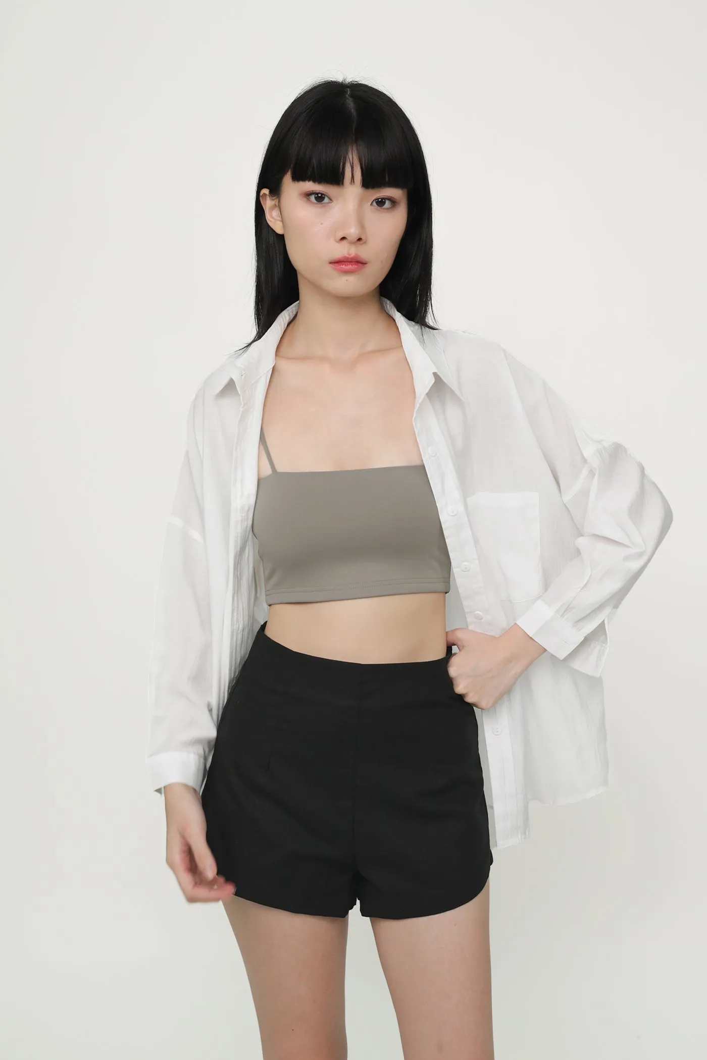 Ayana Curved Hem Shorts