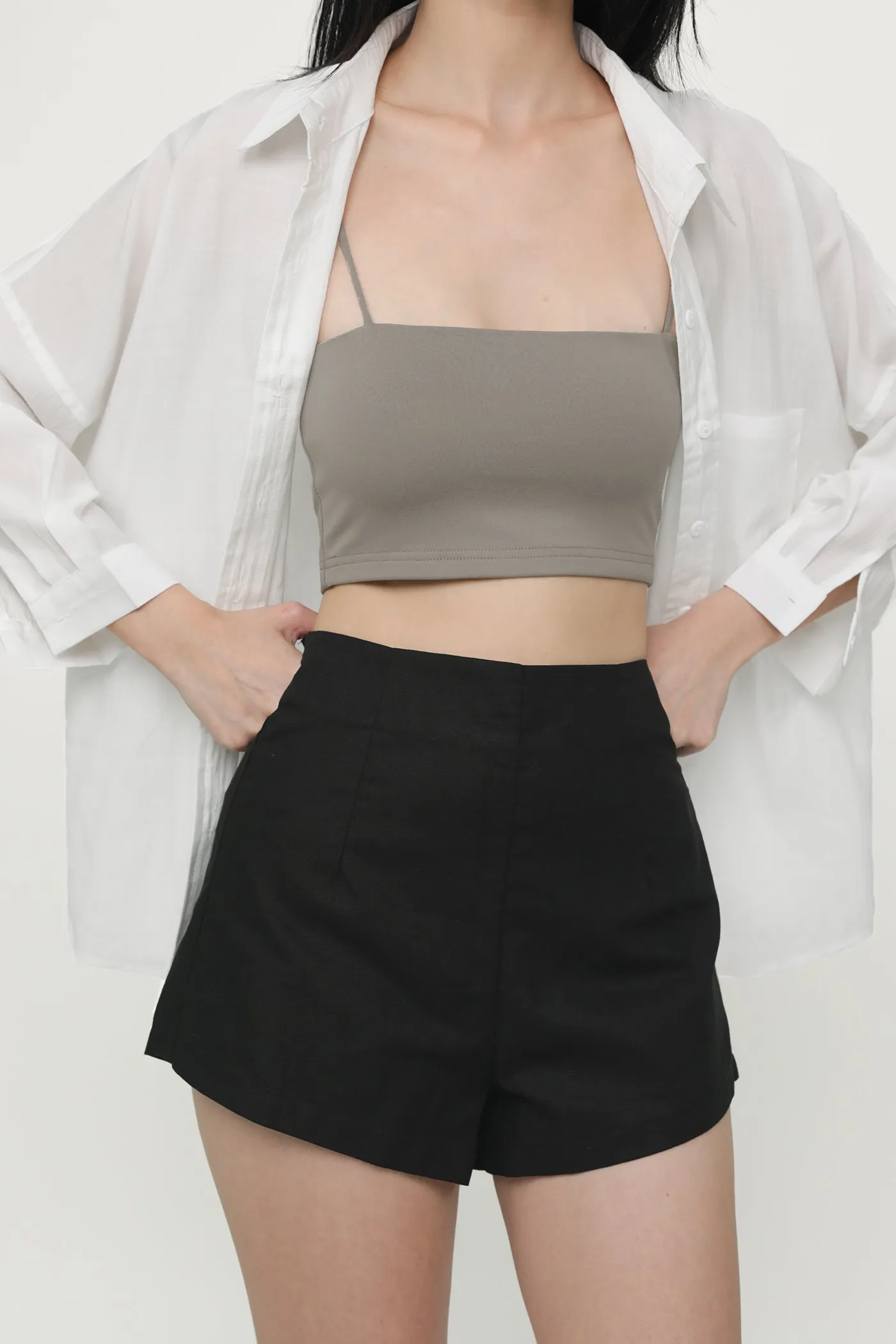 Ayana Curved Hem Shorts