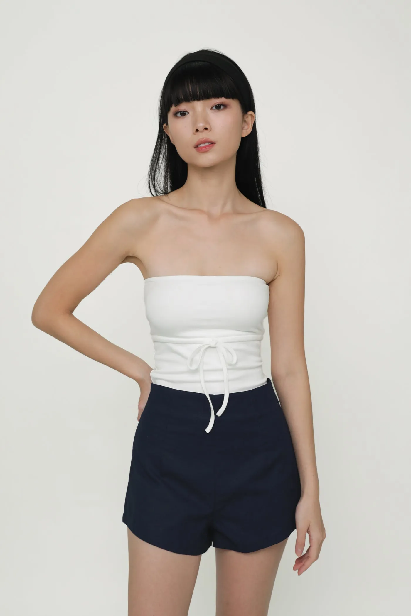Ayana Curved Hem Shorts