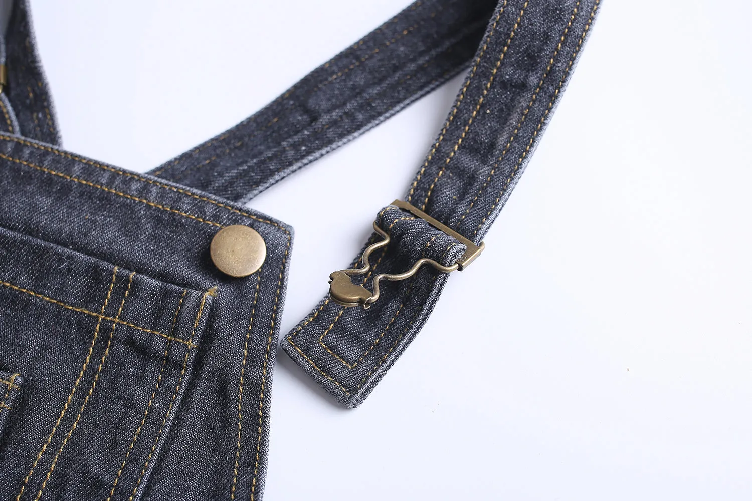 Baby Boy Girl Toddler Ripped Denim Cute Jean Workwear Overalls