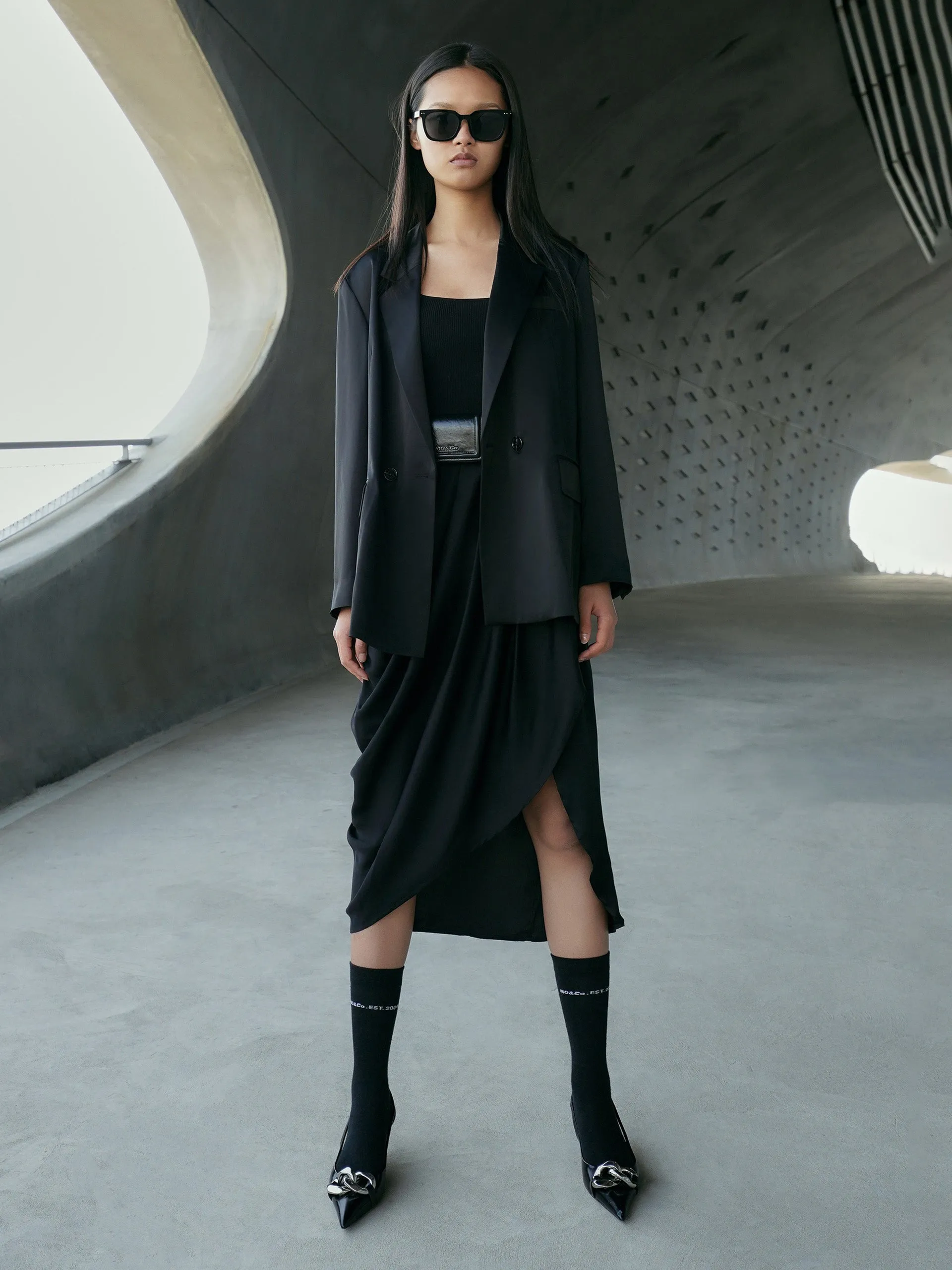 Back Deconstructed Cutout Blazer
