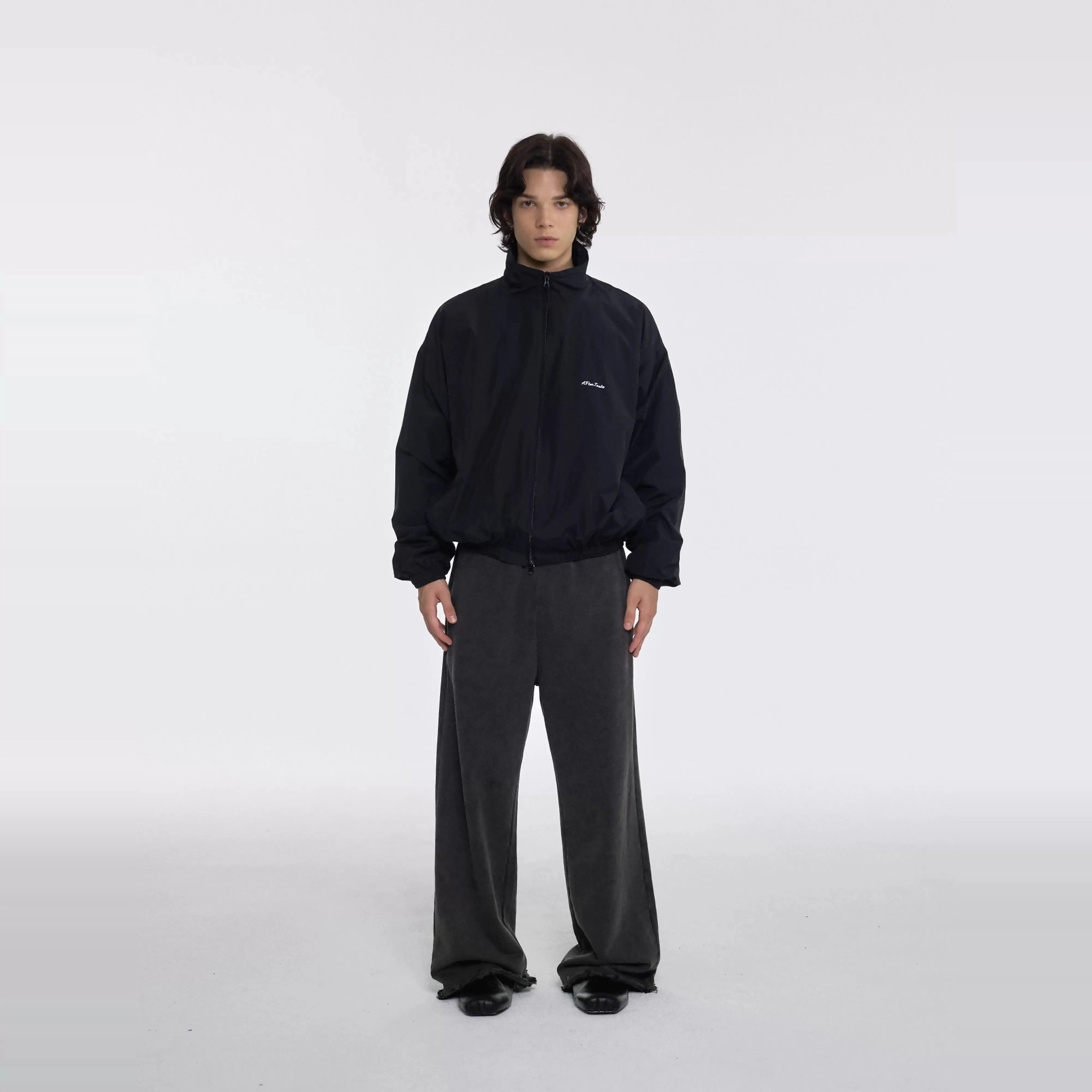 Black Embroidered Sport Jacket