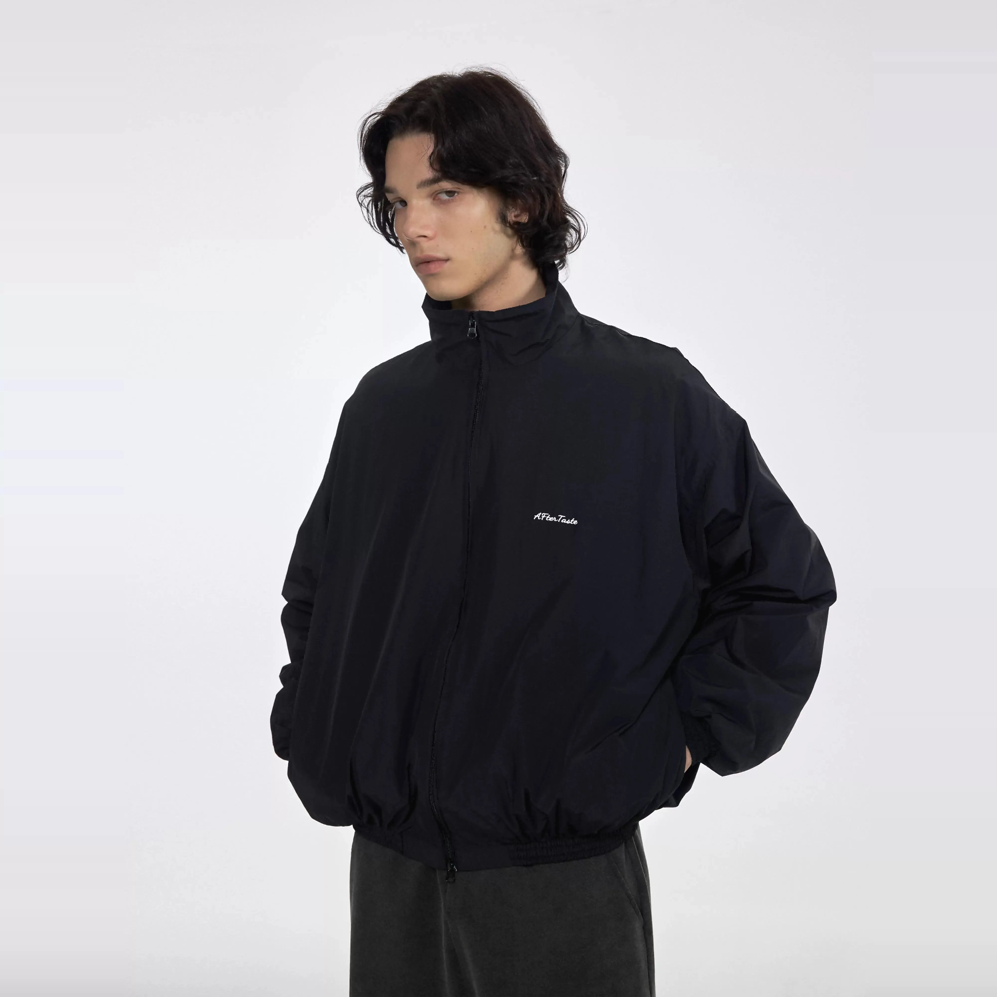 Black Embroidered Sport Jacket