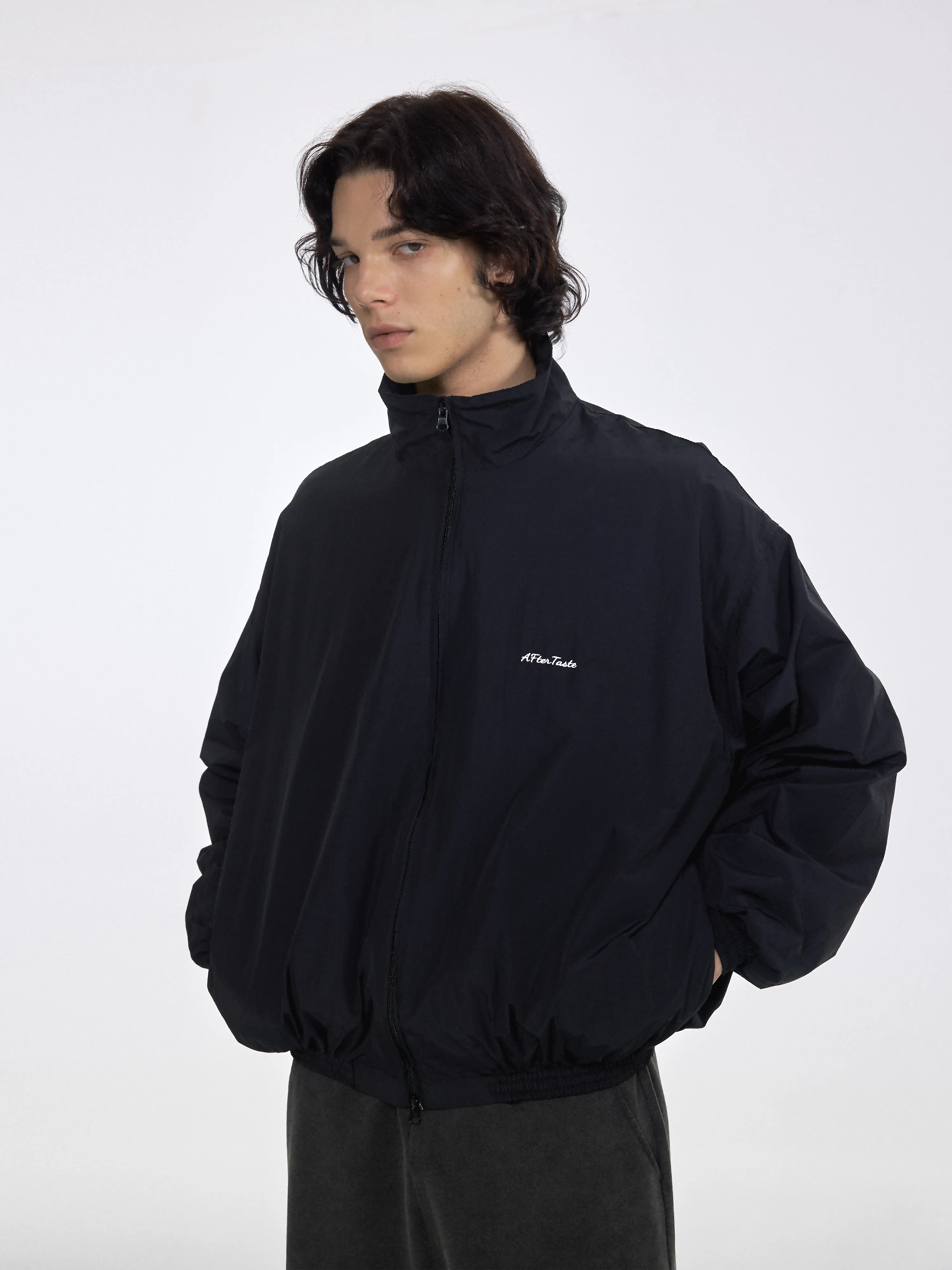 Black Embroidered Sport Jacket