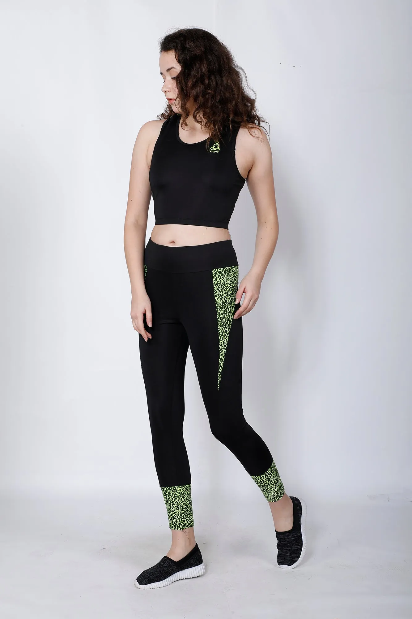 Black Neon Compression Top