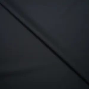 Black Solid Holland & Sherry Royal Mile Plains Suiting Fabric