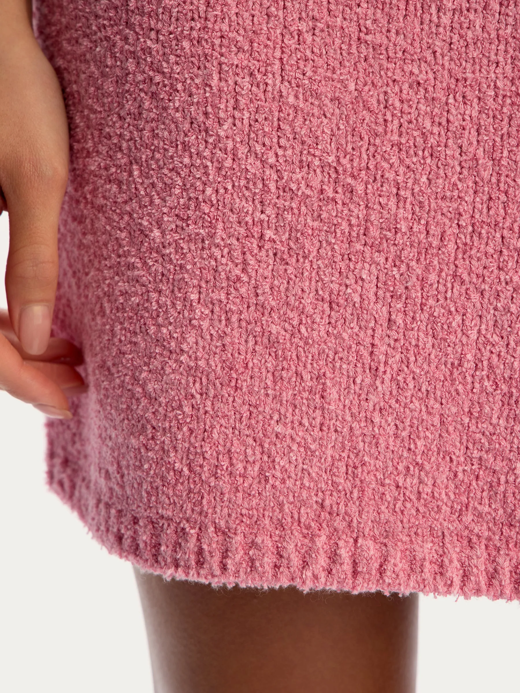 Bouclé knit skirt