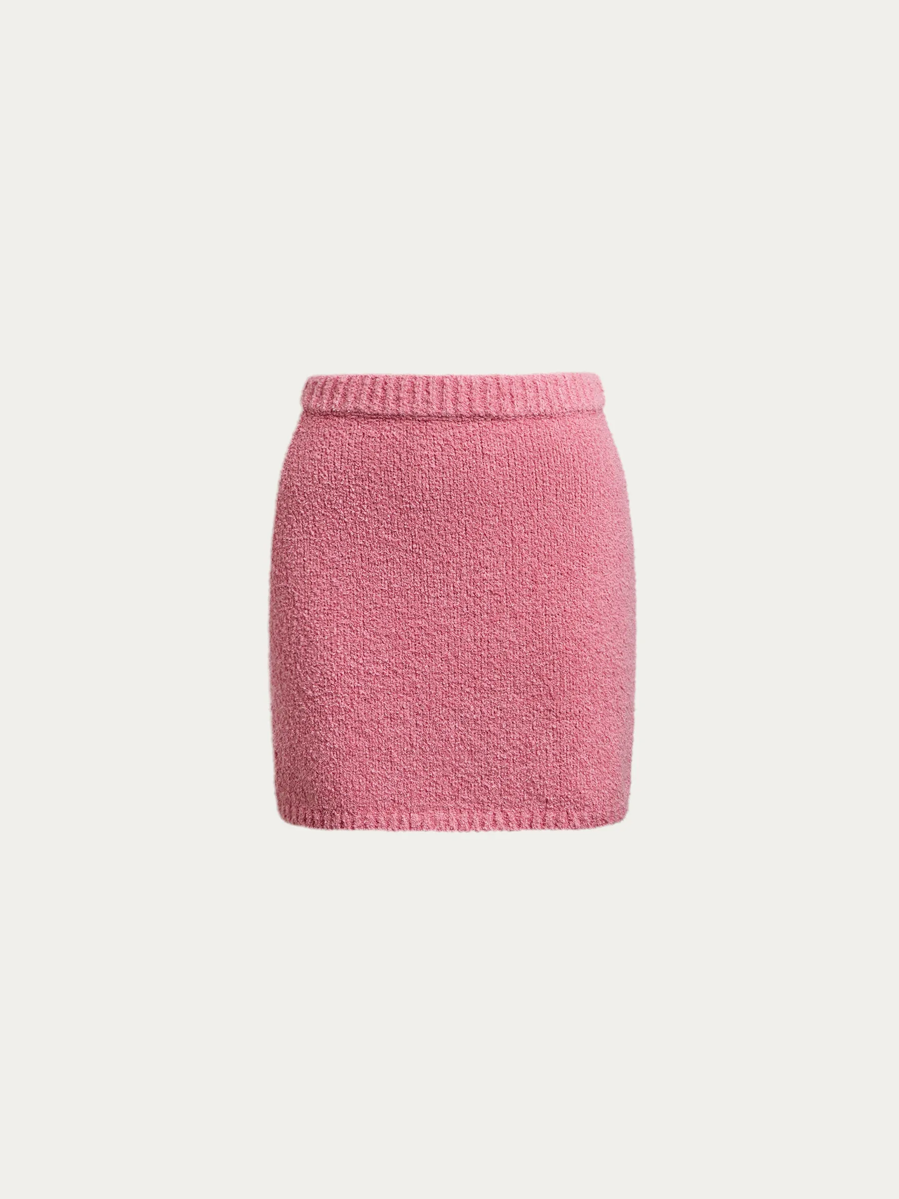 Bouclé knit skirt