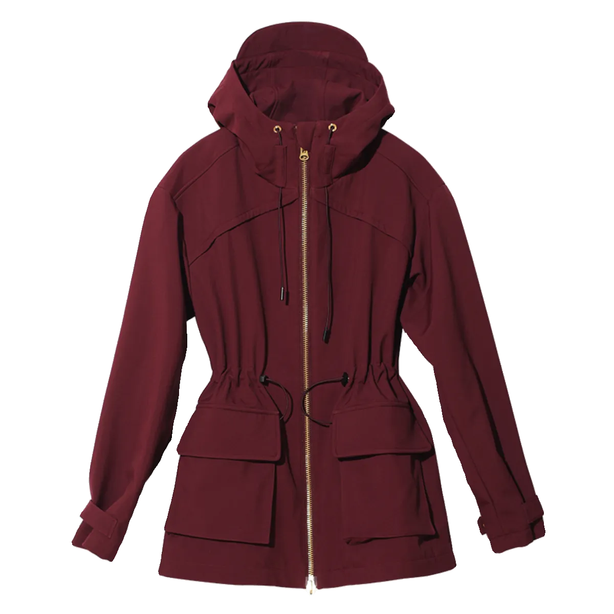 Burgundy Hooded Jacket