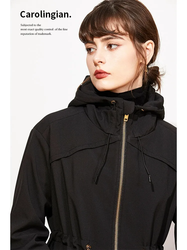 Burgundy Hooded Jacket