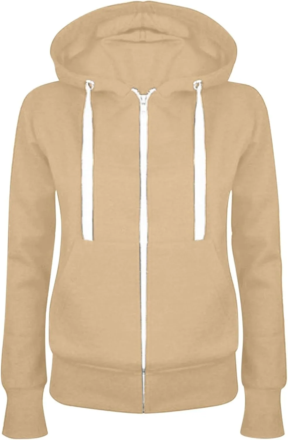 Ceboyel Women Zip Up Hoodies 2023 Drawstring Hooded Sweatshirts Long Sleeve Thin Jackets Lightweight trendy 2025 Fall Clothes