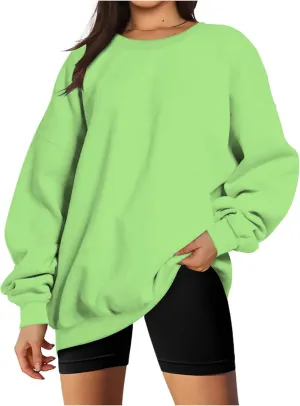 Ceboyel Womens Oversized Sweatshirts Fall 2023 Pullover Sweater Comfy Crewneck Hoodies Trendy Vintage Y2K Clothes Outfits