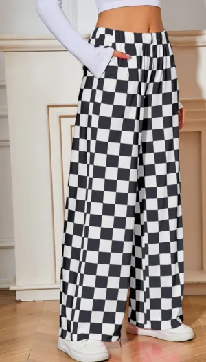 Checkered Casual Soft Pants