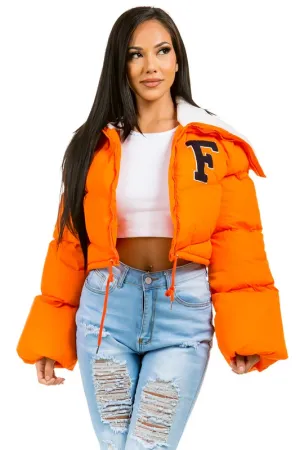 Chic & Cozy Oversized Fuzzy Puffer Jacket – Trendy Teddy-Lined Outerwear