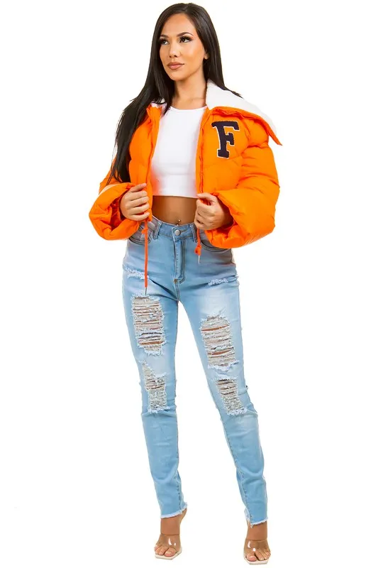 Chic & Cozy Oversized Fuzzy Puffer Jacket – Trendy Teddy-Lined Outerwear