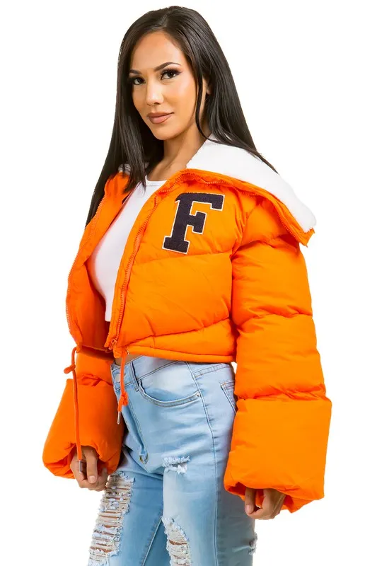 Chic & Cozy Oversized Fuzzy Puffer Jacket – Trendy Teddy-Lined Outerwear