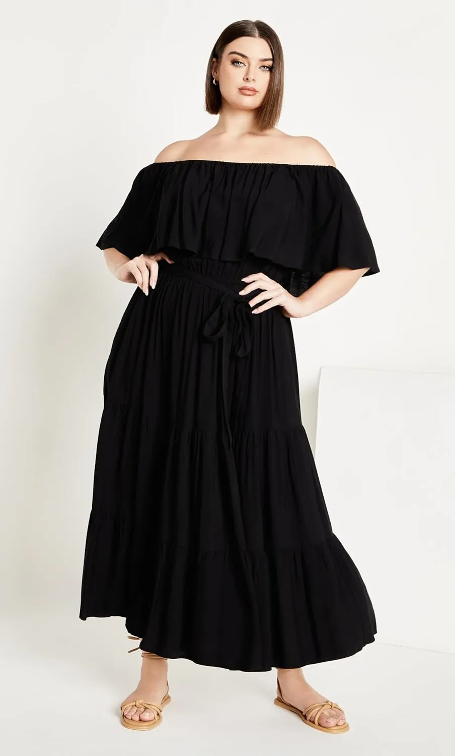 City Chic Women's Boardwalk Plain Maxi Dress