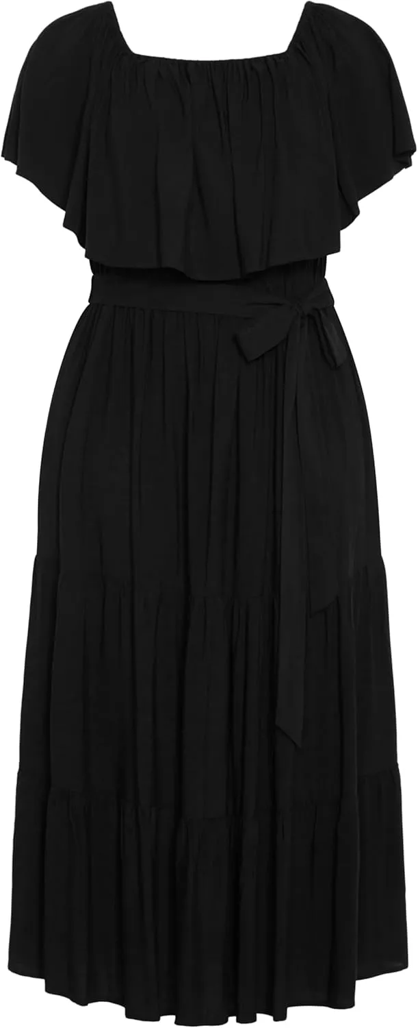 City Chic Women's Boardwalk Plain Maxi Dress