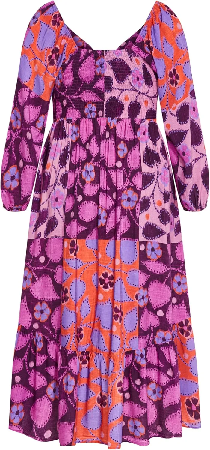 City Chic Women's Dress-Gracie Print