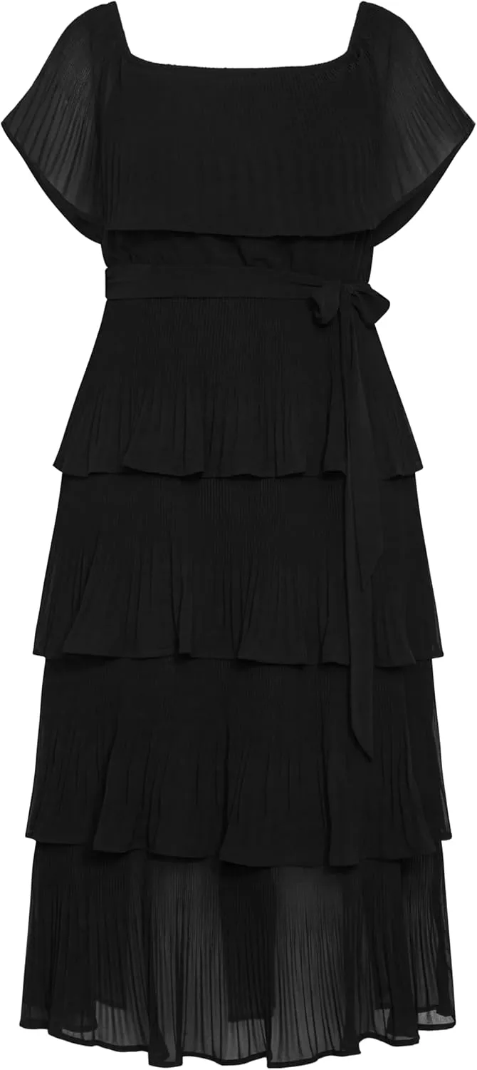City Chic Women's Dress-Night Garden