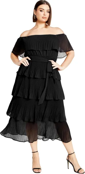 City Chic Women's Dress-Night Garden