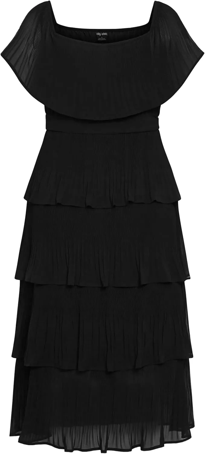 City Chic Women's Dress-Night Garden
