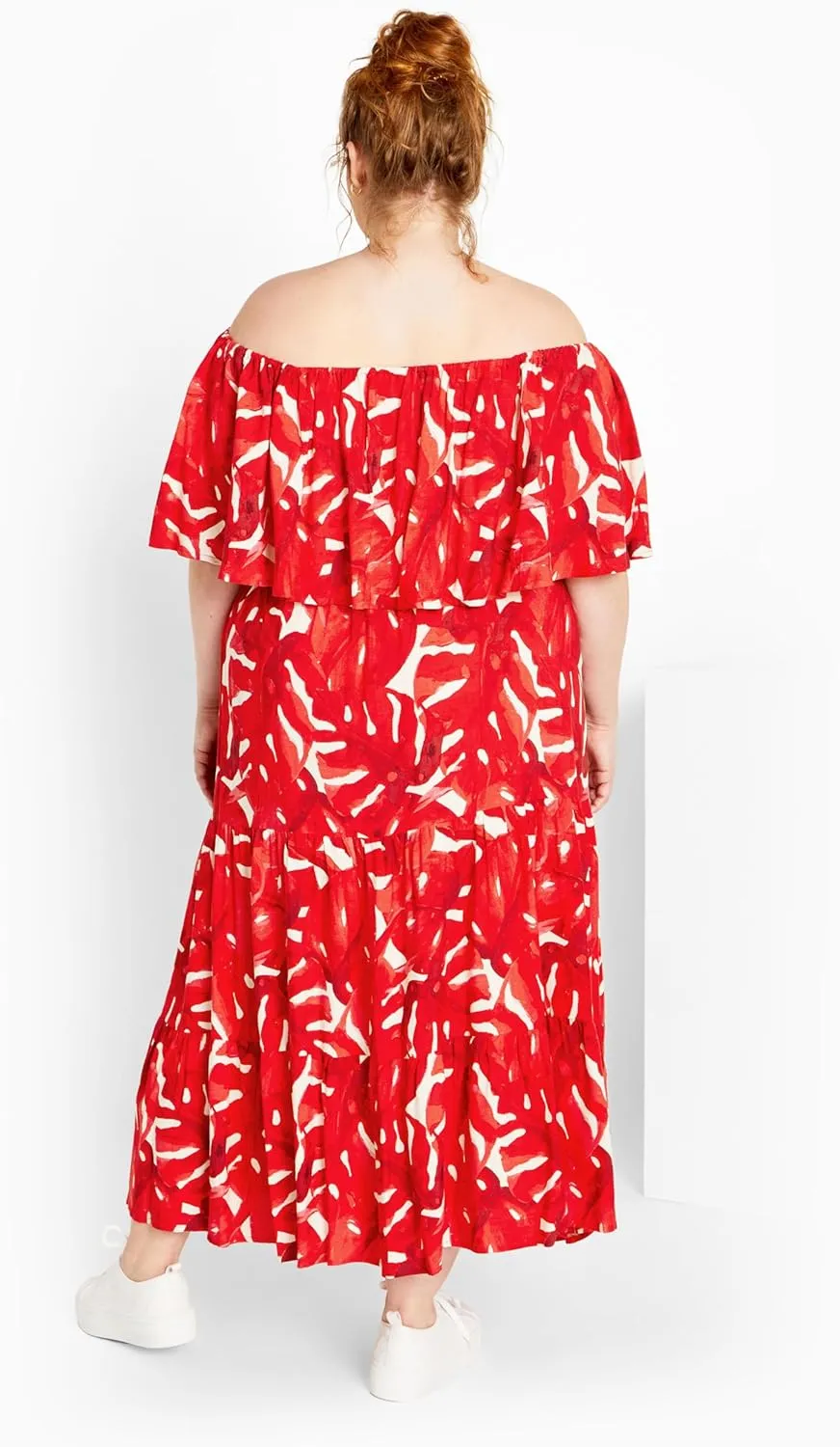 City Chic Women's Maxi Dress-Boardwalk Print