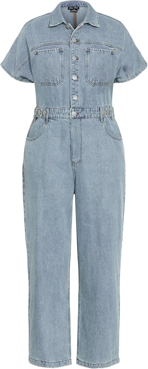 City Chic Women's Plus Size Boiler Suit - Karsyn