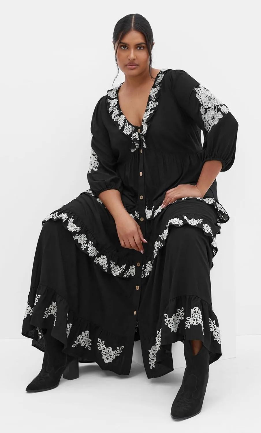 City Chic Women's Plus Size Dress - Boheme Maxi