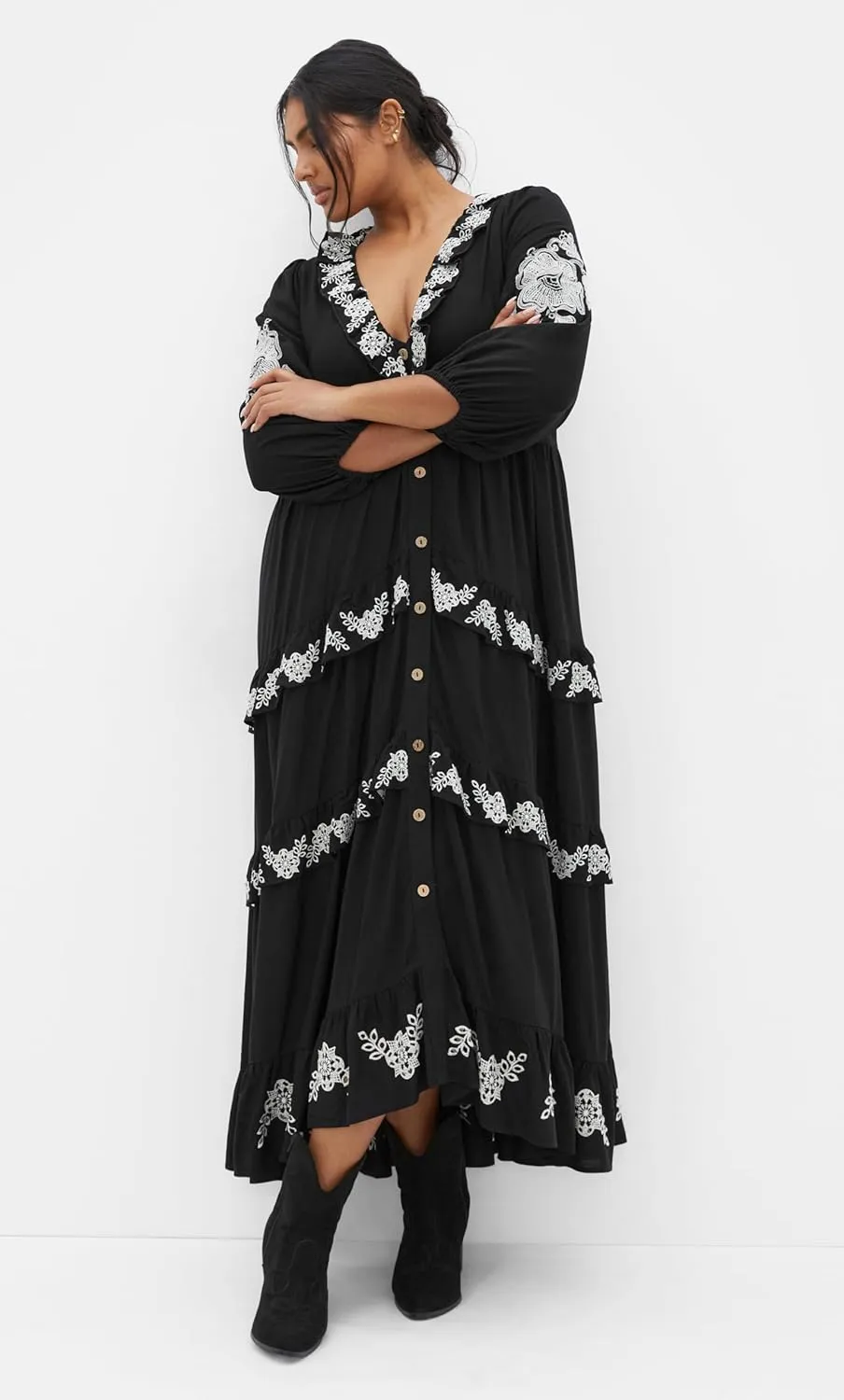 City Chic Women's Plus Size Dress - Boheme Maxi