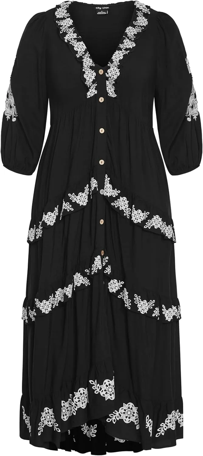 City Chic Women's Plus Size Dress - Boheme Maxi