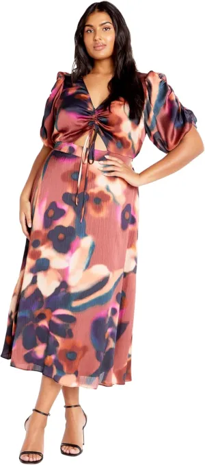 City Chic Women's Plus Size Dress - Cammy Print