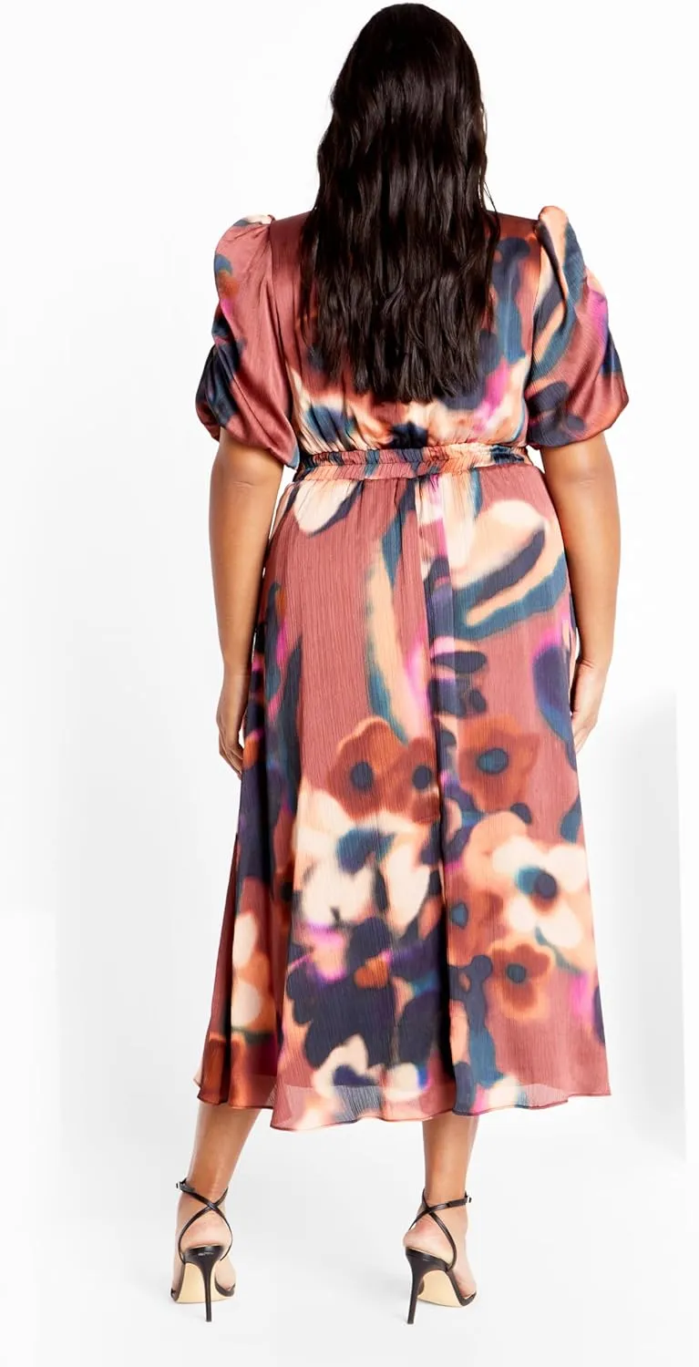 City Chic Women's Plus Size Dress - Cammy Print