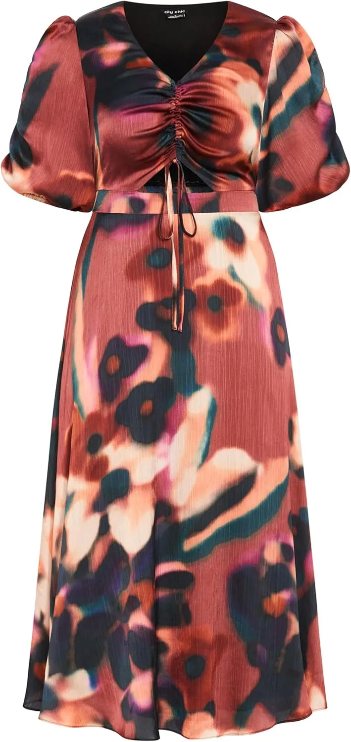 City Chic Women's Plus Size Dress - Cammy Print