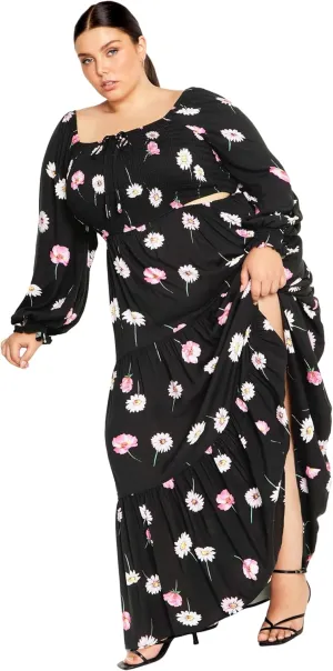 City Chic Women's Plus Size Maxi Lexie PRT