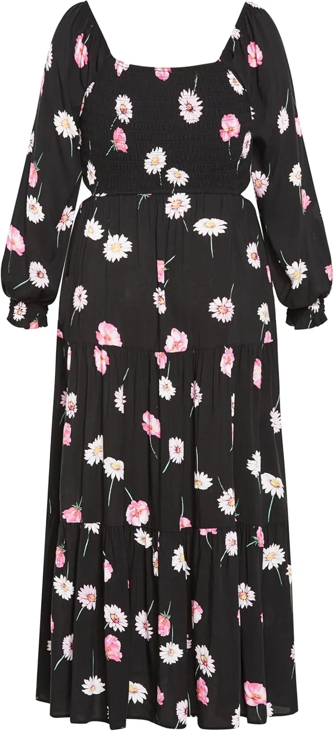 City Chic Women's Plus Size Maxi Lexie PRT