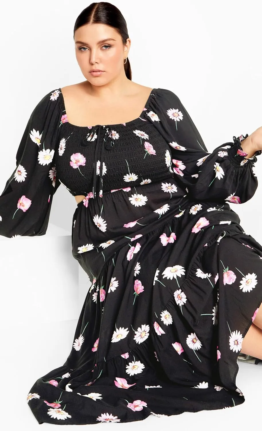 City Chic Women's Plus Size Maxi Lexie PRT
