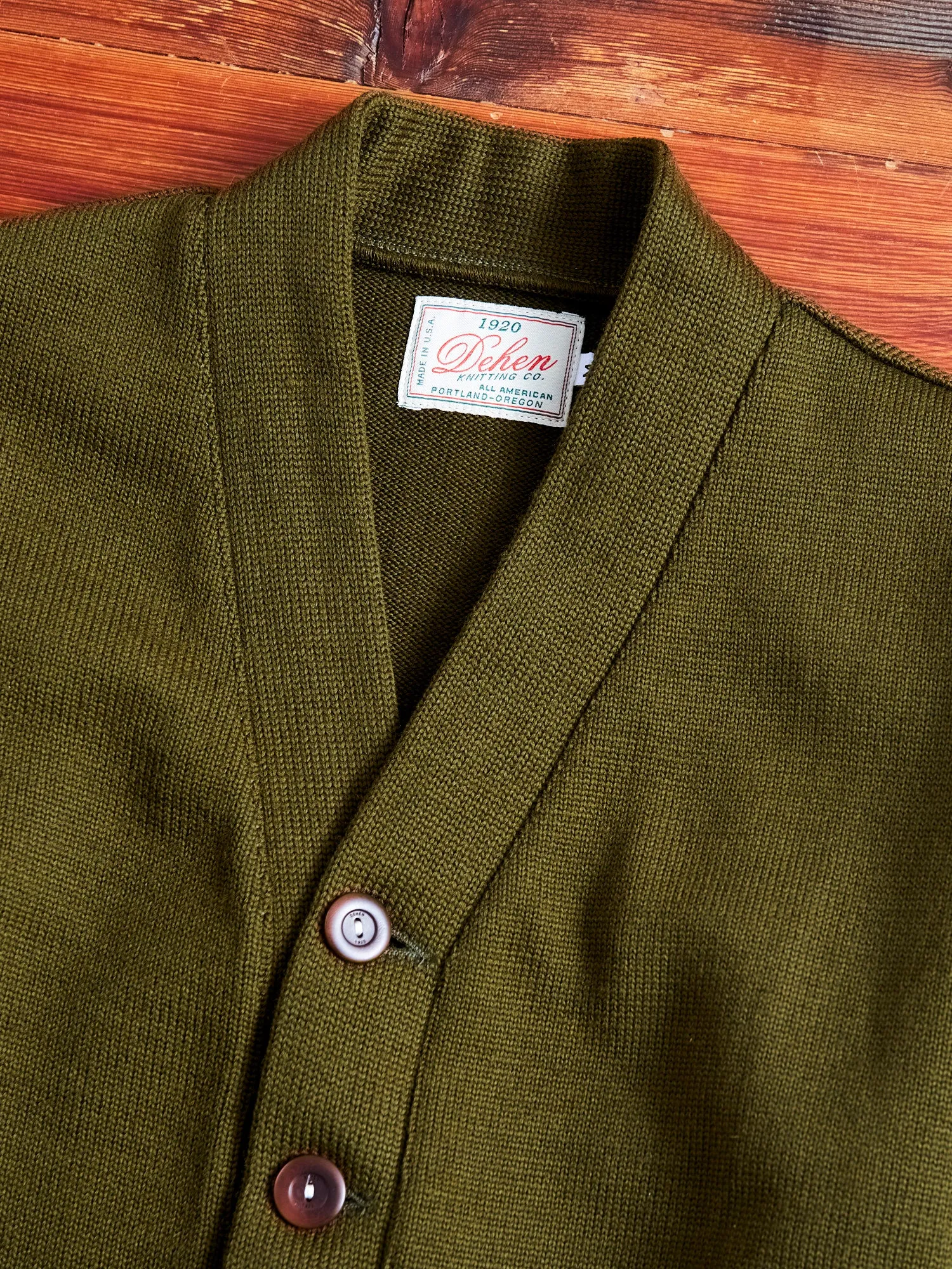 Classic Cardigan in Loden