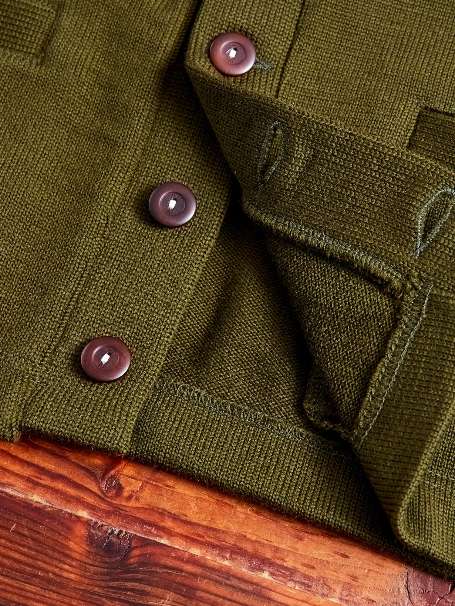 Classic Cardigan in Loden
