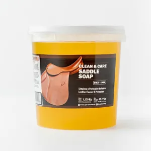 Clean & Care Saddle Soap, Glycerin-Based soap Designed to Clean and Condition Leather. Keep Your Leather tack and Equipment in top Condition Saddle soap.