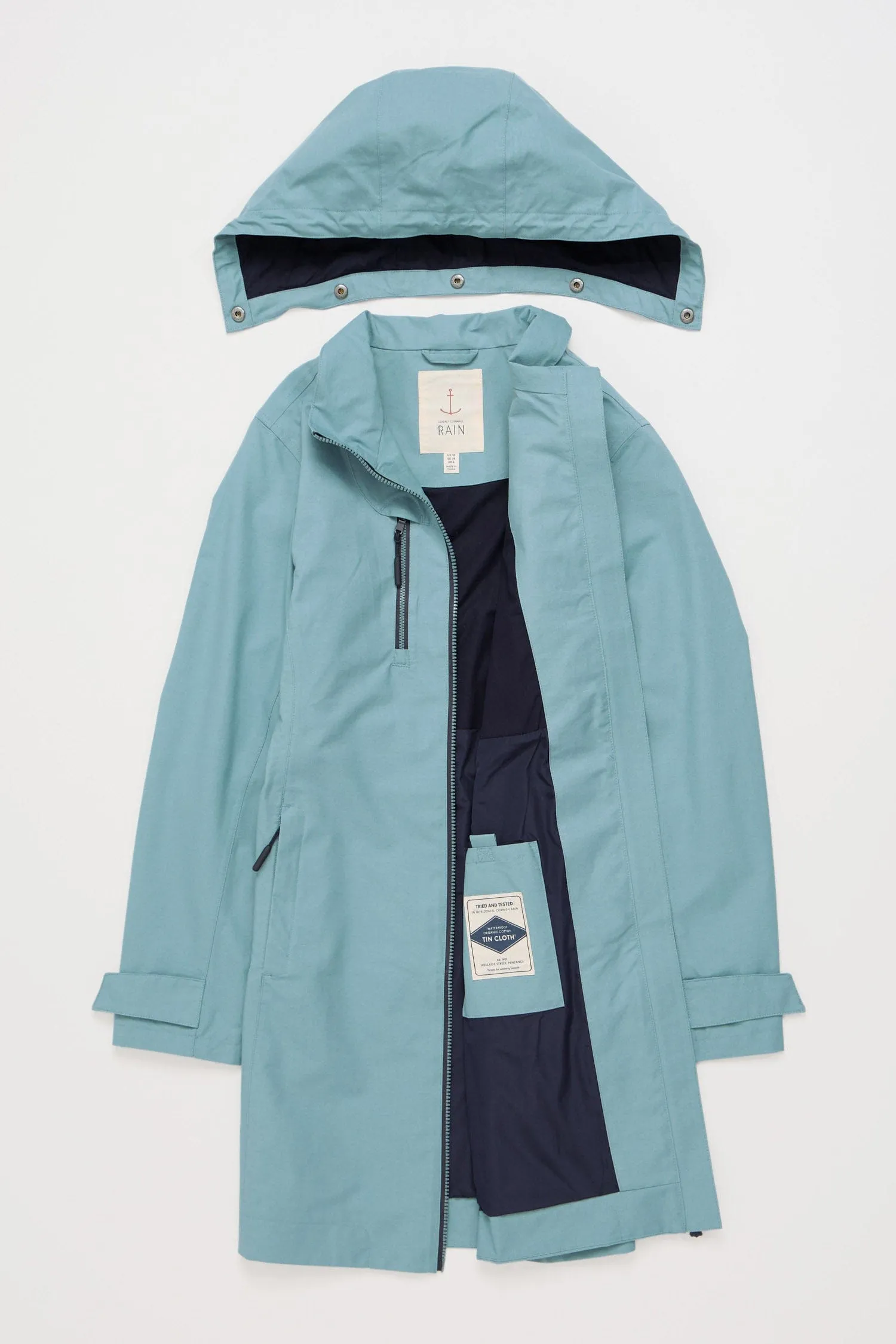 Coverack Waterproof Coat - Hail